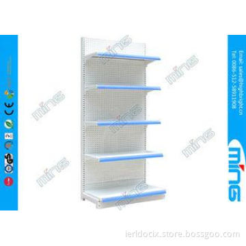 Pegboard Supermarket Display Shelves Single Sided , cold ro